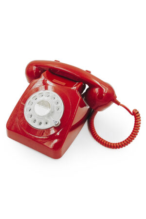 Gästetelefon Riley rot - mieten für Hochzeiten & Events in Osnabrück, Bielefeld, Münster oder mit einem kostenfreien Versand in ganz Deutschland.