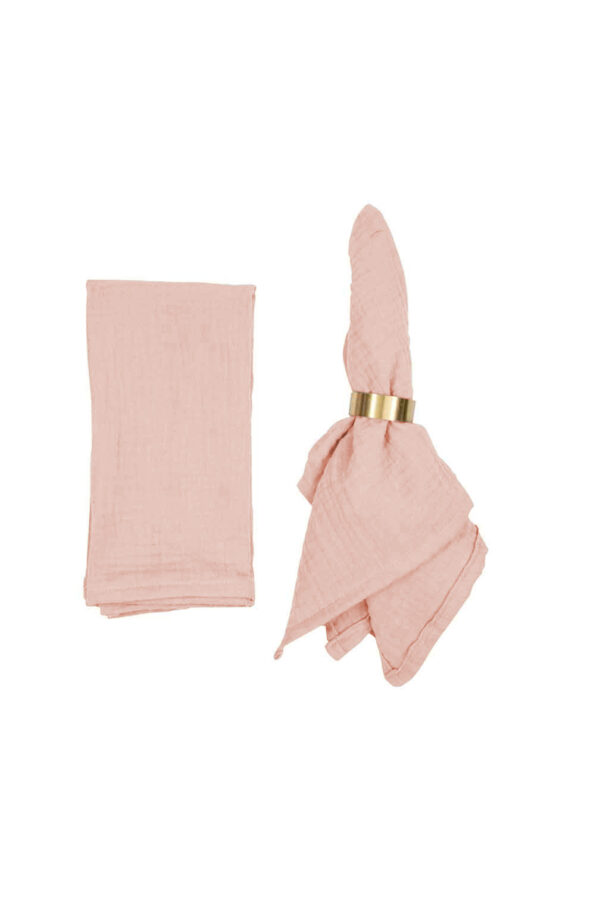 Musselinserviette - altrose