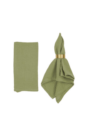Musselinserviette - olive