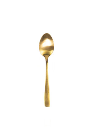 Dessertlöffel Gold matt - 10er Set