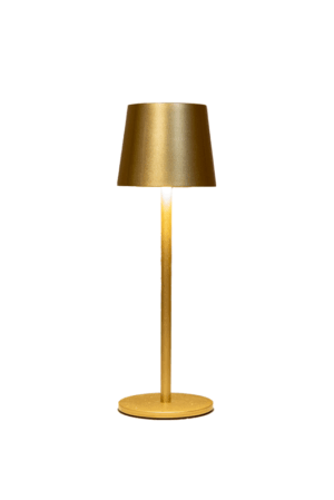 Akku Tischlampe LED Lampe gold