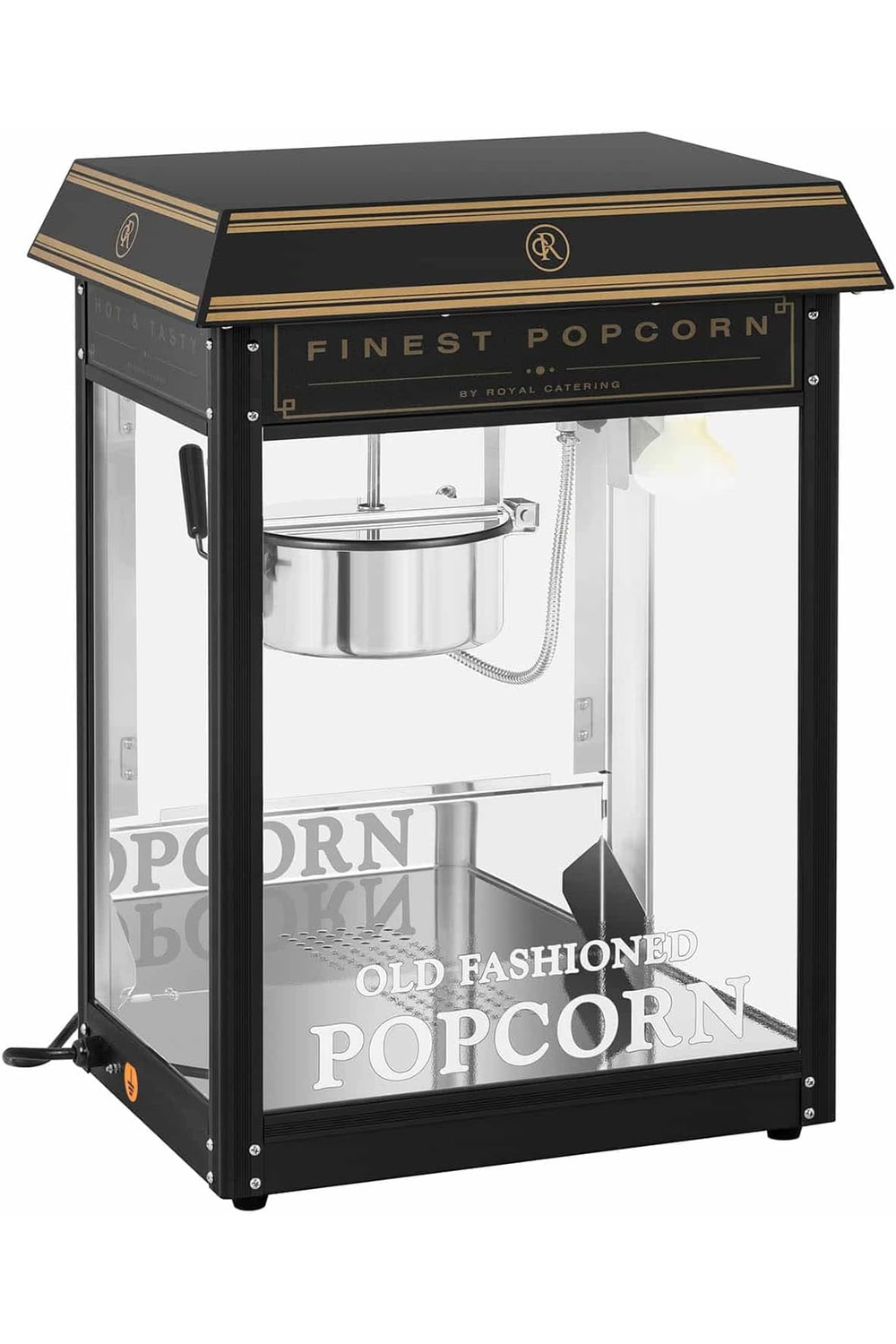 Popcornmaschine Schwarz -Gold