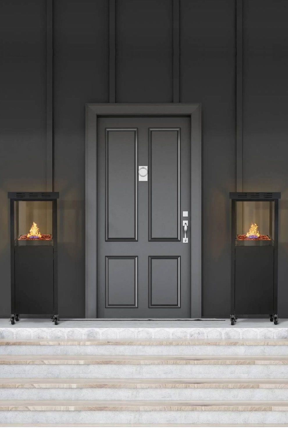 Gaskamin Lavastein - schwarz – Bild 4