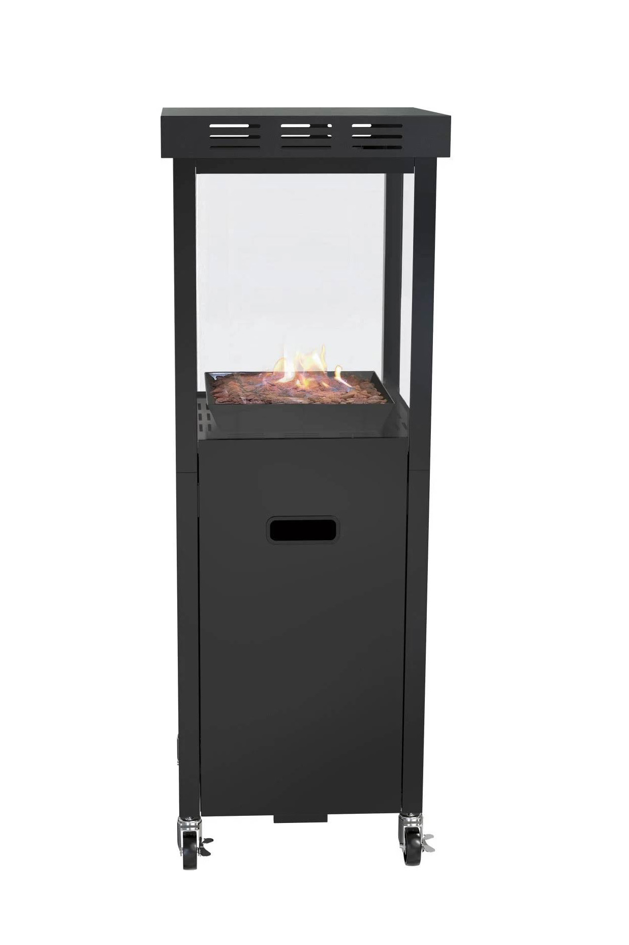 Gaskamin Lavastein - schwarz