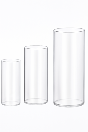 Glaszylinder - Set klar (15cm , 20cm , 25cm)