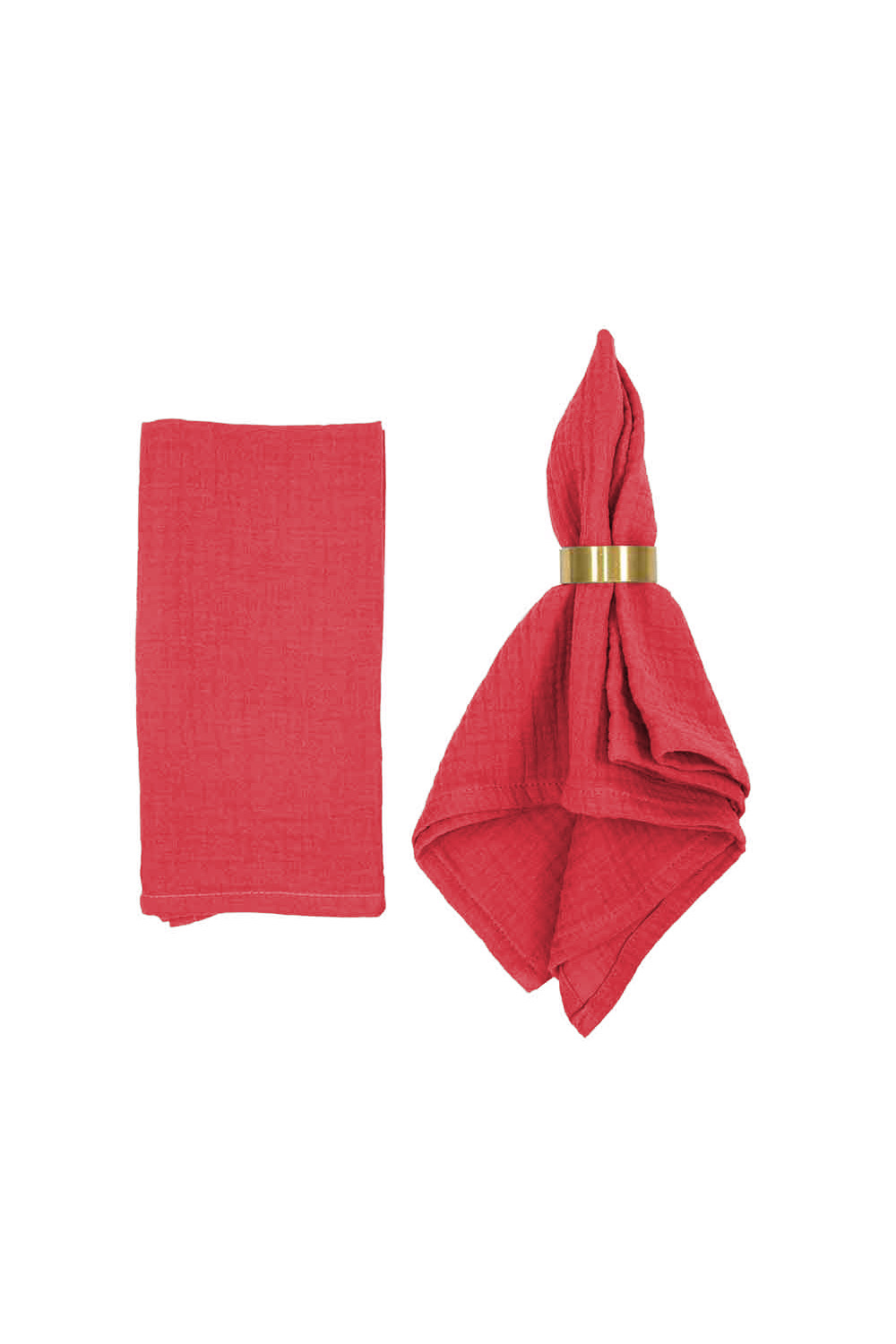 Musselinserviette - kirschpink