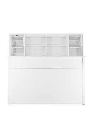 Design Theke Hochglanz weiß - Rückbuffet