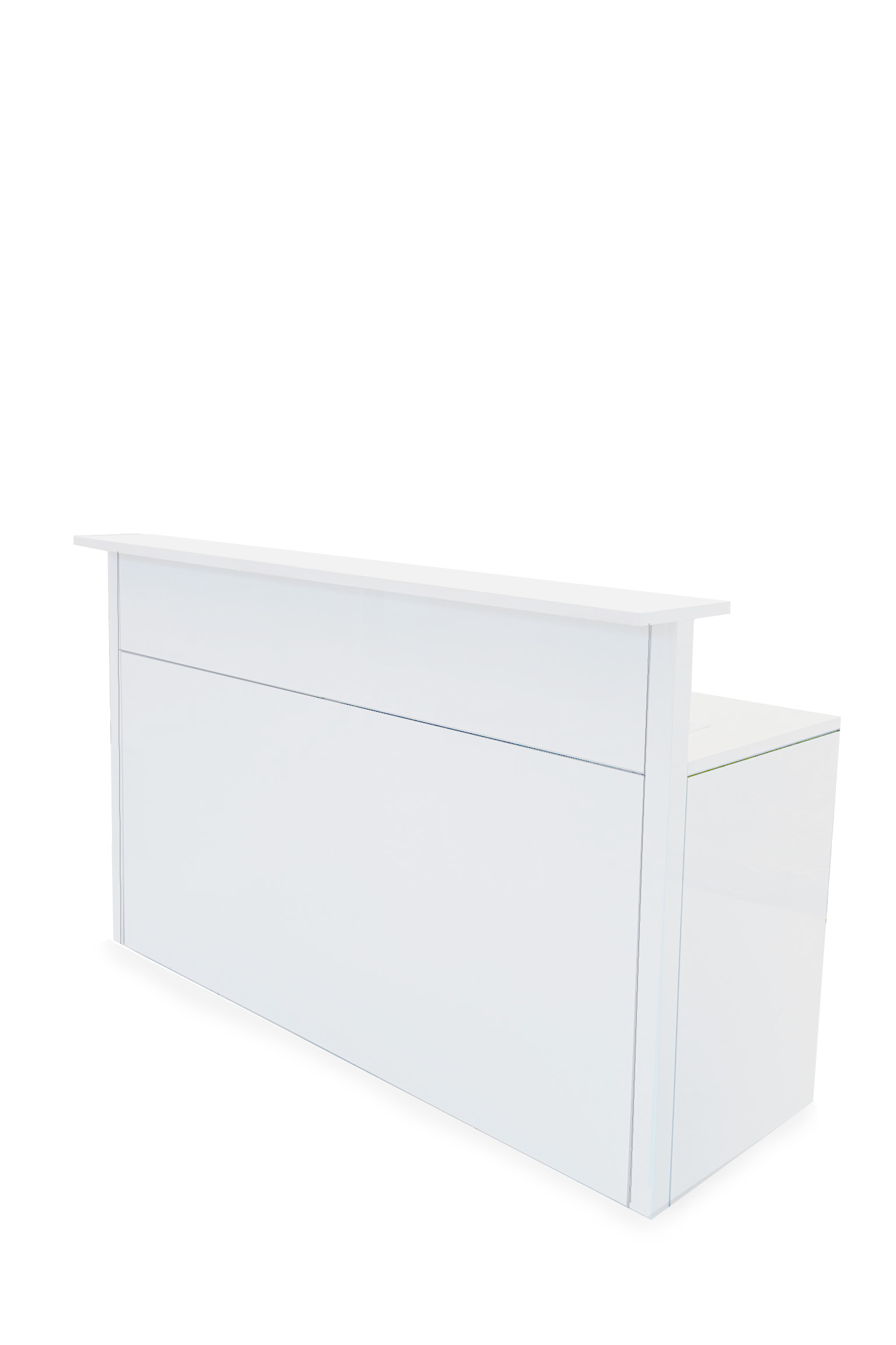 Design Theke Hochglanz weiß - Einzelelement