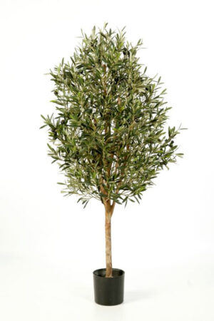 Kunstpflanze Olivenbaum im Topf schwarz 140cm