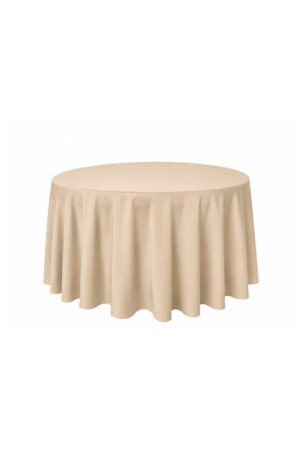 Tischdecke champagner rund - 300 cm