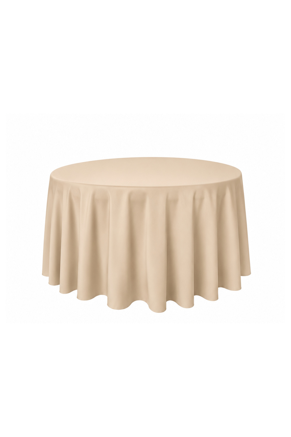 Tischdecke champagner rund – 300 cm