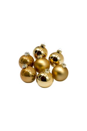 Weihnachtskugel 6cm gold - 49er Set